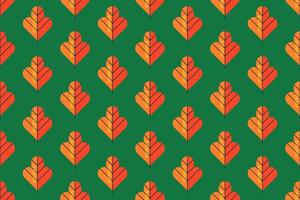 Flat leaf seamless pattern background vector