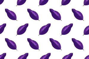 Flat leaf seamless pattern background vector