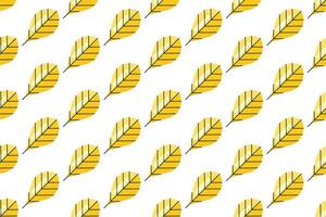 Flat leaf seamless pattern background vector