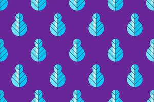 Flat leaf seamless pattern background vector
