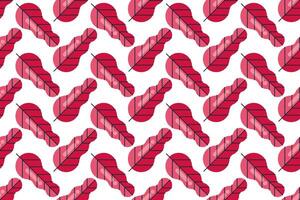 Flat leaf seamless pattern background vector