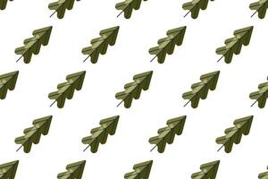 Flat leaf seamless pattern background vector