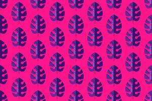 Flat leaf seamless pattern background vector