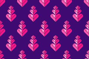 Flat leaf seamless pattern background vector