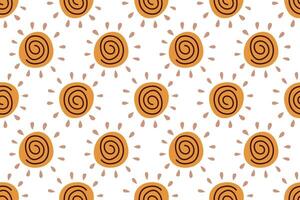 Abstract boho seamless pattern background illustration vector