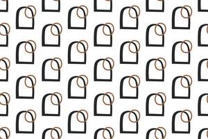 Abstract boho seamless pattern background illustration vector