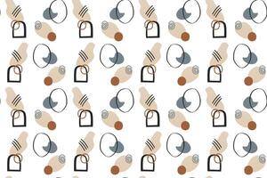 Abstract boho seamless pattern background illustration vector