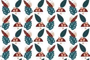 Abstract boho seamless pattern background illustration vector