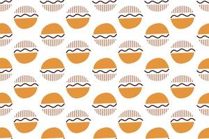 Abstract boho seamless pattern background illustration vector