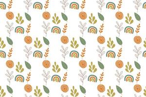 Abstract boho seamless pattern background illustration vector