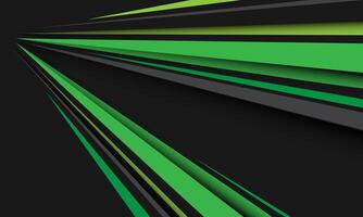 Abstract green grey metallic zoom speed direction geometric design modern futuristic background vector