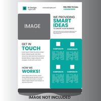 CREATIVE MINIMAL SIMPLE BUSINESS MODERN A4 SINGLE SIDED FLYER DESIGN TEMPLATE vector