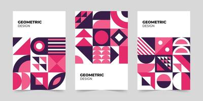 Abstract minimalist cover template. Modern colorful geometric pattern concept. illustration vector