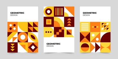 Abstract minimalist cover template. Modern colorful geometric pattern concept. illustration vector