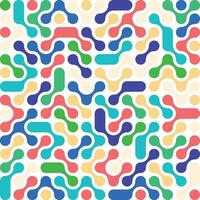 Seamless metaball pattern with colorful. Geometric pattern. Abstract minimalist blob dot background. vector