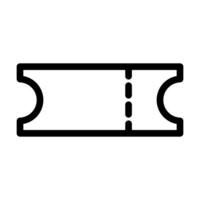 ticket icon in line style. illustration vector