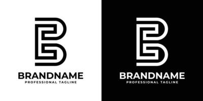 Letters BE Monogram Logo, suitable for any business with BE or EB initials vector