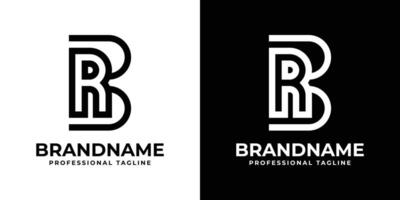 Letters BR Monogram Logo, suitable for any business with BR or RB initials vector