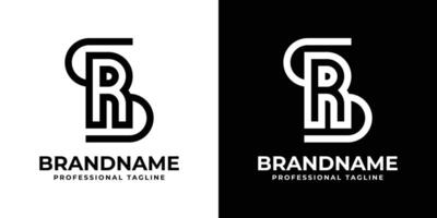 Letters SR Monogram Logo, suitable for any business with SR or RS initials vector