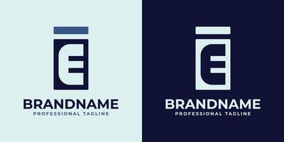 Letters IE Monogram Logo, suitable for any business with EI or IE initials vector