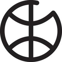 Ball icon symbol image vector