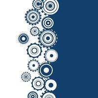Abstract techno gear background with geometric colorful gear wheels. Space for gear text. gears modern mechanism industrial concept. Technology gears background. Gears illustration vector