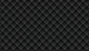 Black 3D Rhombus Pattern Abstract Background. Science Technologic Conceptual Tetragonal Structure Dark Gray Wallpaper. Three Dimensional Tech Clear Blank Subtle Textured Backdrop vector