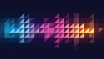 Gradient multicolor pastel background on triangle pattern. Geometric abstract soft tone pixel background. Shabby pixel. vector