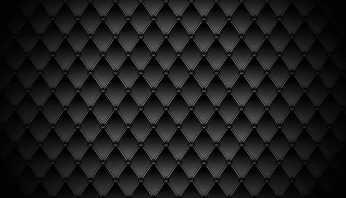 Black 3D Rhombus Pattern Abstract Background. Science Technologic Conceptual Tetragonal Structure Dark Gray Wallpaper. Three Dimensional Tech Clear Blank Subtle Textured Backdrop