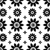 retro pattern illustration black and white vector