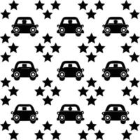 retro pattern illustration black and white vector