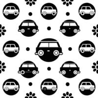 retro pattern illustration black and white vector