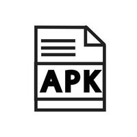 APK File Format Icon, Perfect for Software and Mobile App Graphics vector
