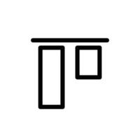 Alignment Icon for Text Formatting, Document Editing, and Graphic Design Tools vector