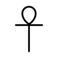 Ankh Icon for Ancient Symbols, Egyptian Culture, and Historical Artifacts Graphics vector