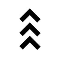 Arrow Chevron Icon for Navigation and Directional Use vector