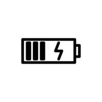 Battery Charging Icon for Power and Energy Indicators vector