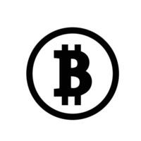 Bitcoin Icon, Ideal for Cryptocurrency and Digital Finance Illustrations vector