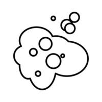 Bubbles and foam icon vector