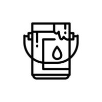 Versatile Bucket Icon for Cleaning and Household Tasks vector