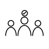 Candidate Icon, Suitable for Job Applications and Recruitment Themes vector