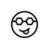 Cool Emoji Icon Fun and Expressive Digital Communication vector