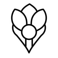 Crocus Icon for Botanical Gardens, Spring Flowers, and Horticulture Graphics vector