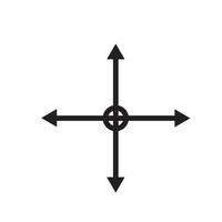 Cursor Move Icon, Great for Computer and User Interface Designs vector