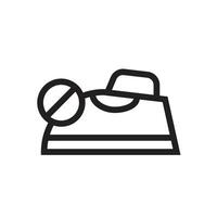 Do Not Iron Icon, Perfect for Laundry and Care Instructions Graphics vector