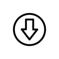 Efficient Download Icon for Software and Digital Media vector