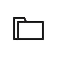 Organized File Icon for Digital and Physical Filing Systems vector
