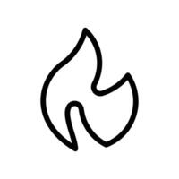 Fire Icon, Perfect for Safety and Emergency Graphics vector