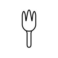 Garden Fork Icon for Gardening Tools, Horticulture Supplies, and Landscaping Graphics vector