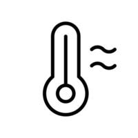 Hot Icon for Temperature Indicators, Heat Warnings, and Spicy Food Graphics vector
